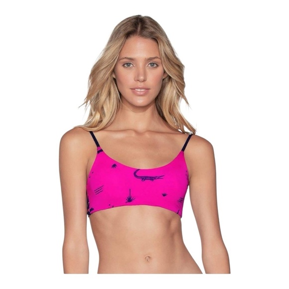 Maaji Croco Lanai Reversible Bra Bikini Top NWT - Picture 1 of 7